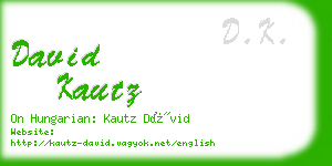 david kautz business card